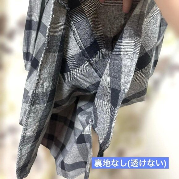 Black Check Long One-Piece Dress - Picture 6 of 11